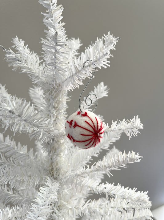 White Snowflake Ornament