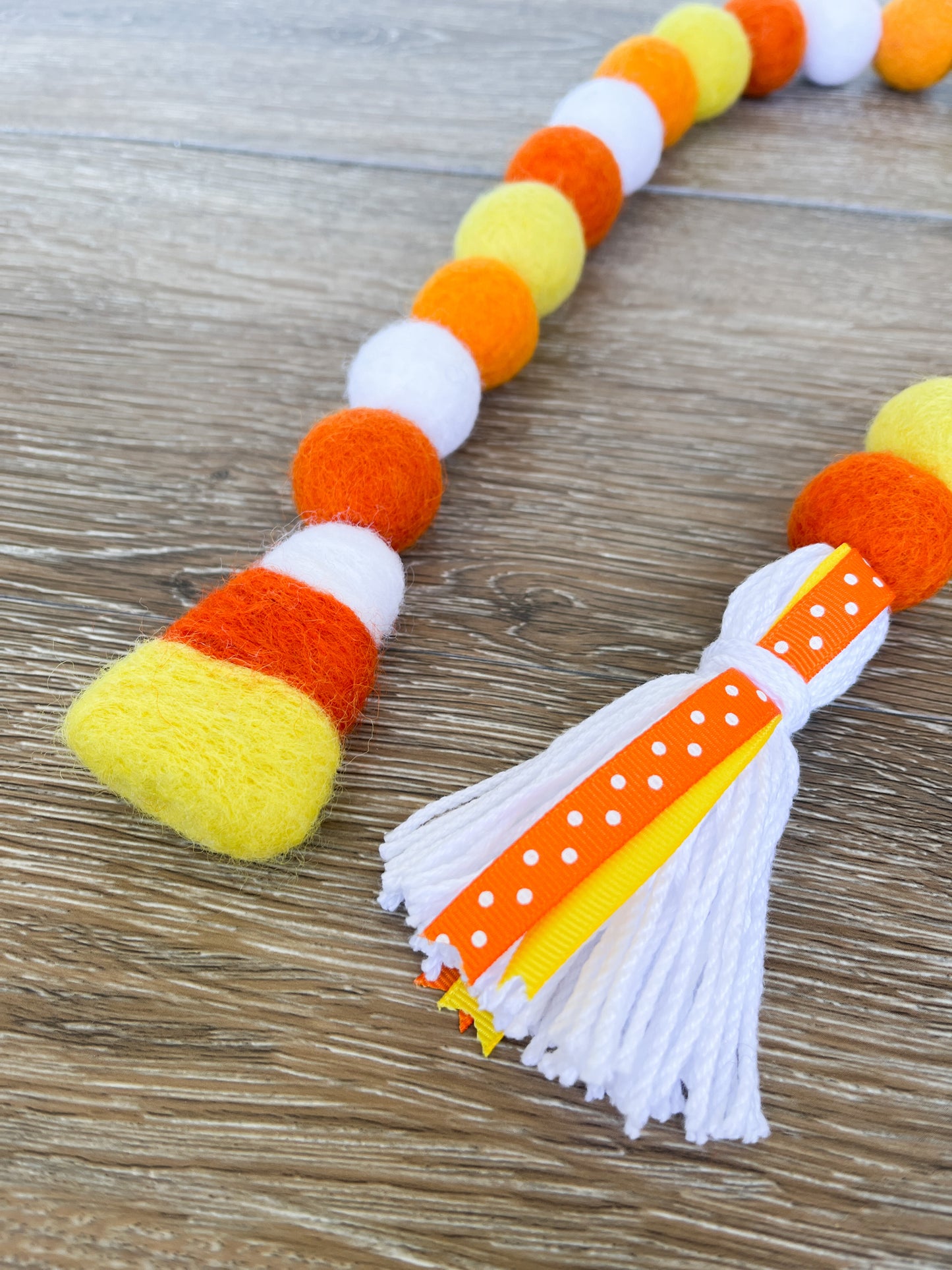 Candy Corn Tassel Garland