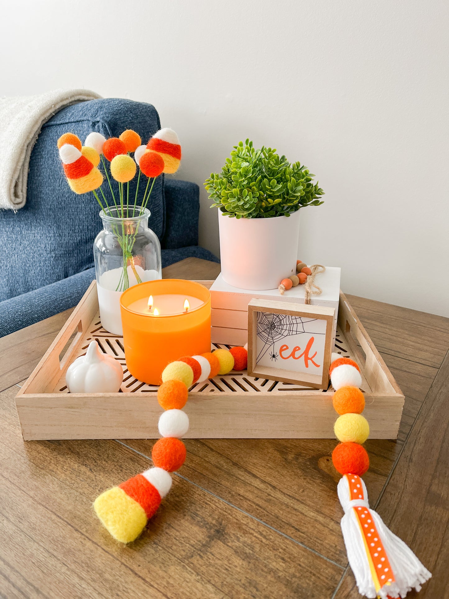 Candy Corn Tassel Garland