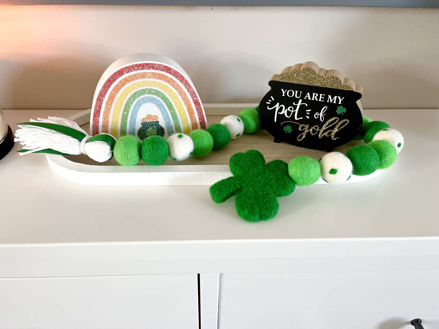 Kiss Me, I'm Irish Tassel Garland