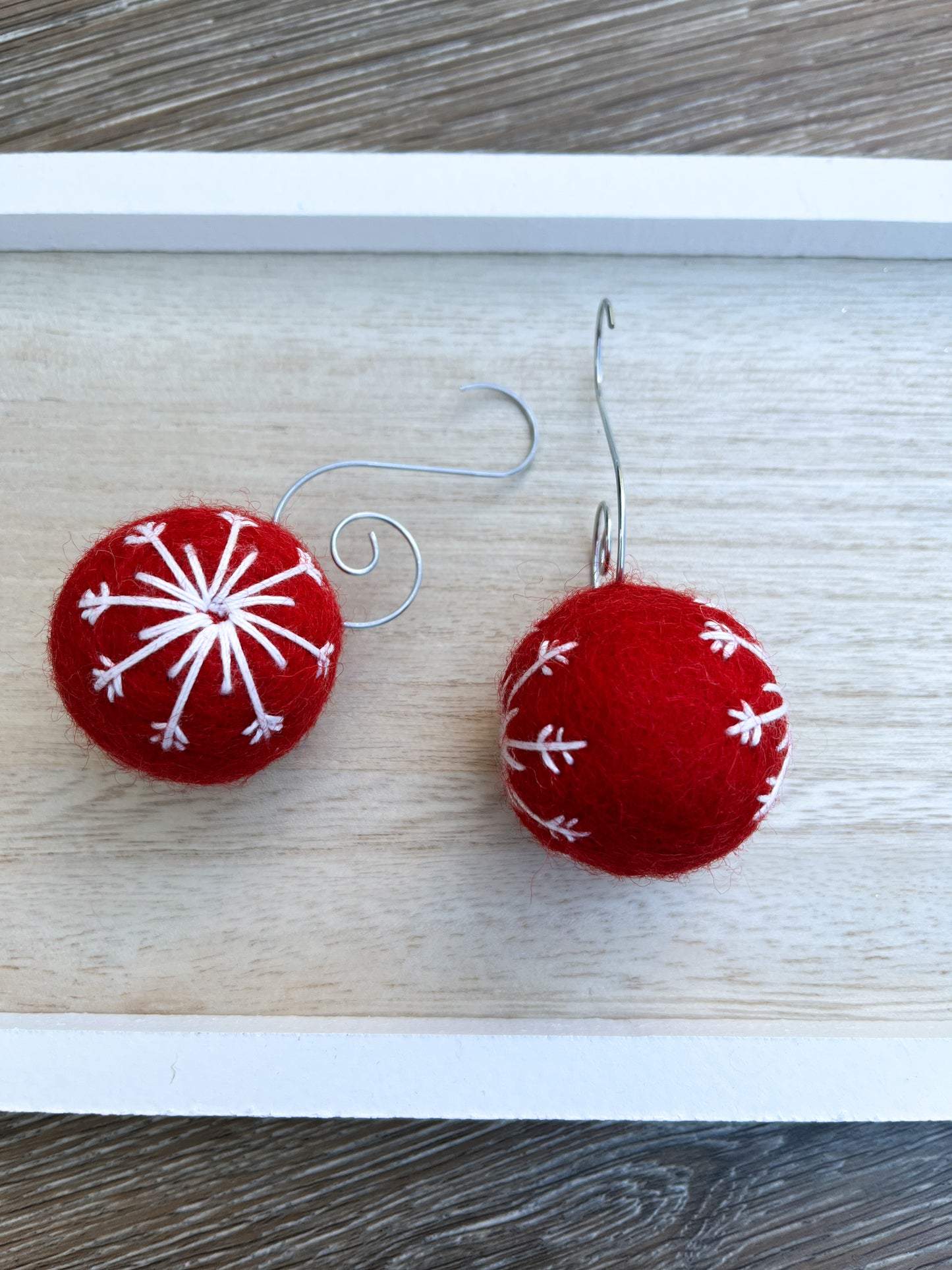 Red Snowflake Ornament