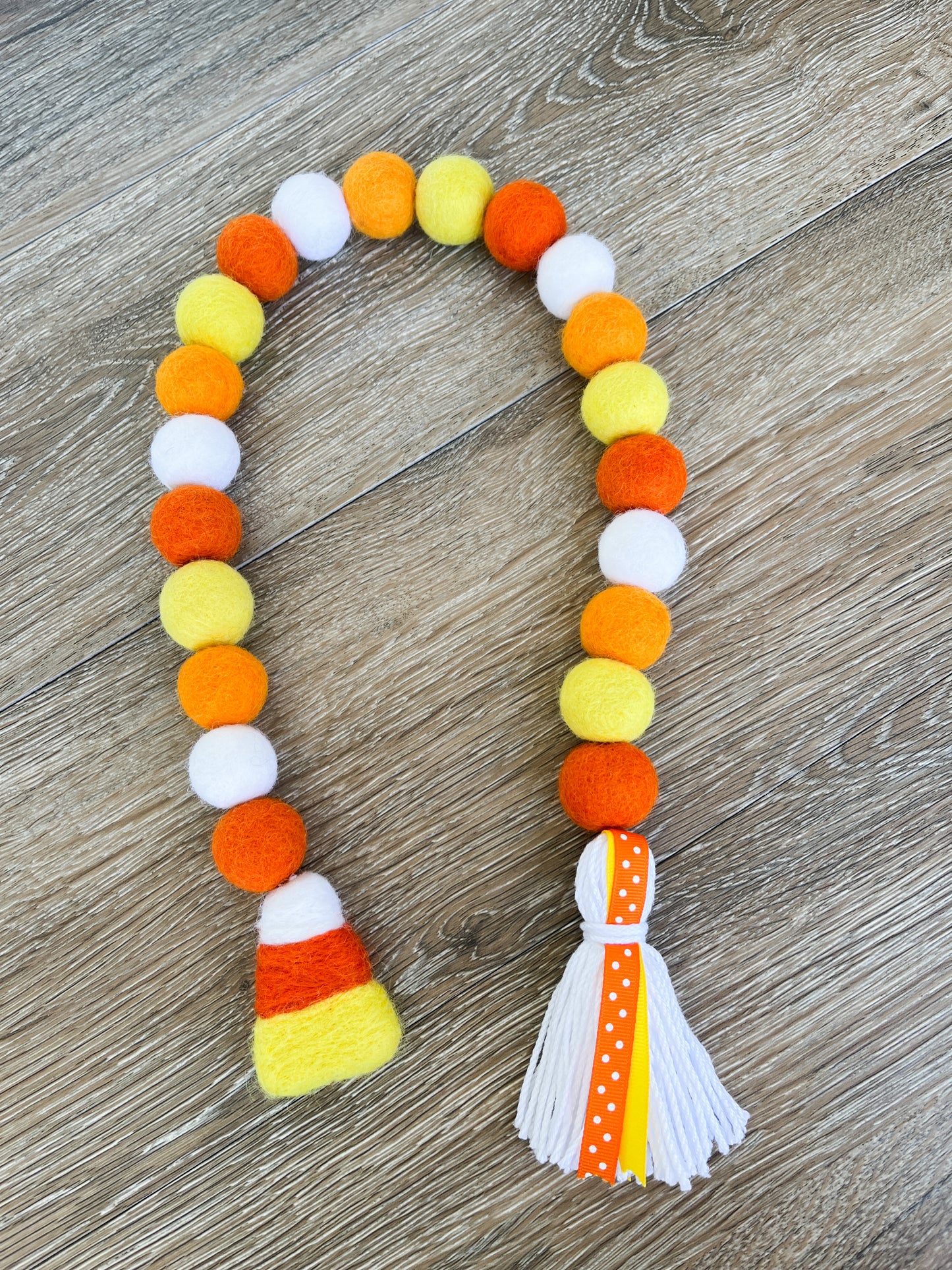 Candy Corn Tassel Garland