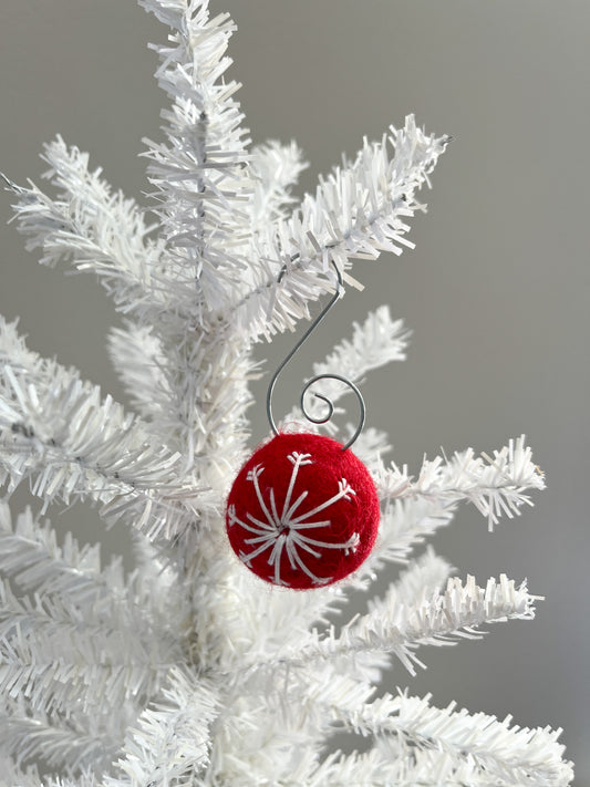 Red Snowflake Ornament